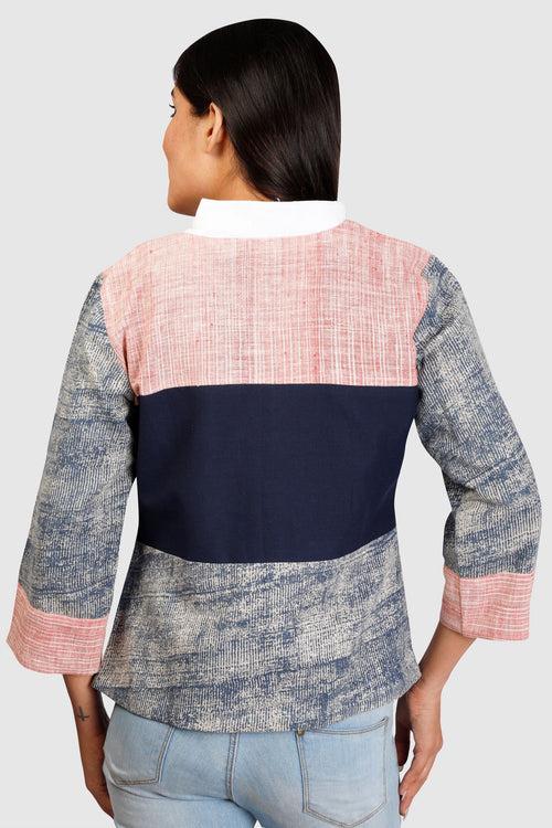 Khadi Fusion Patchwork Jacket