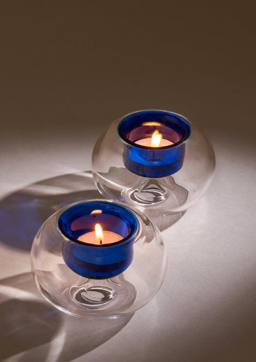 Iris votives - blue