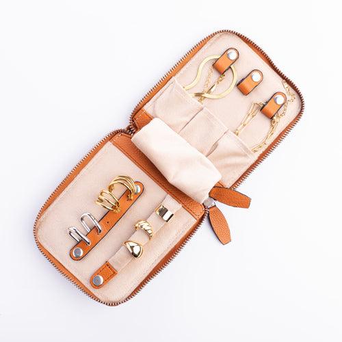 Mini On-The-Go Jewelry Case – Tan