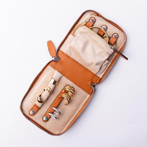 Mini On-The-Go Jewelry Case – Tan