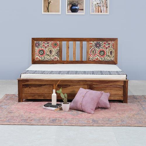 Evelyn Sheesham Wood Bed