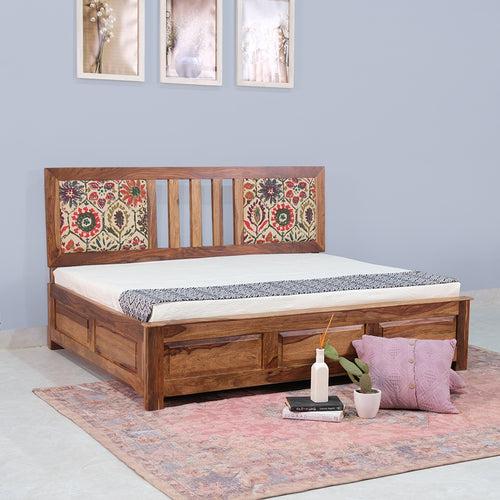 Evelyn Sheesham Wood Bed