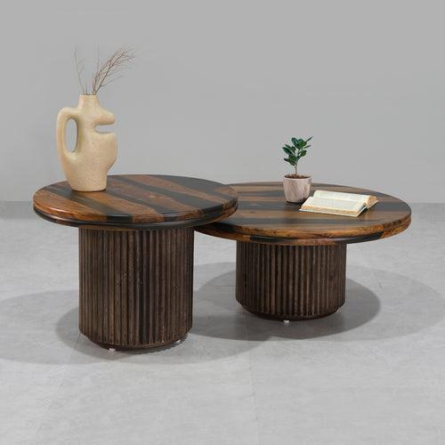 Antonio Round Coffee Table Set of 2