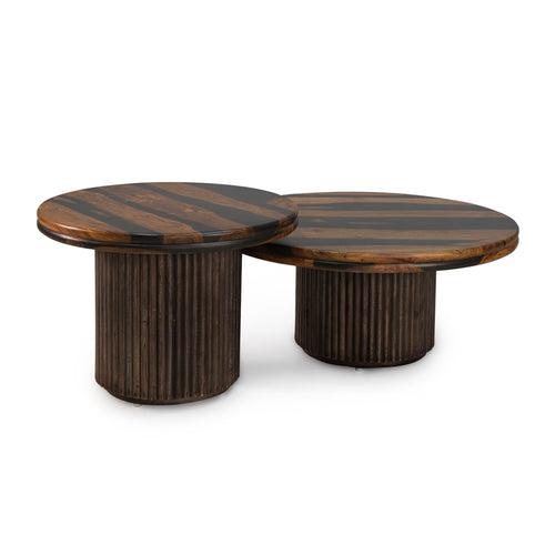 Antonio Round Coffee Table Set of 2