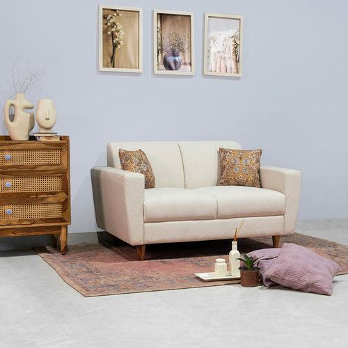 William 2 Seater Sofa in Linen Blend Fabric