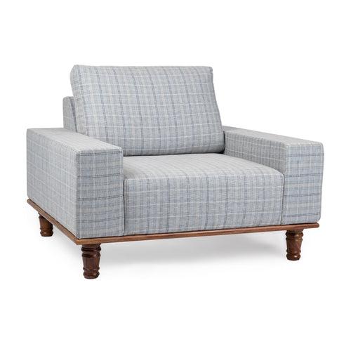 Sergio Large 1 Seater Sofa with Wooden Base