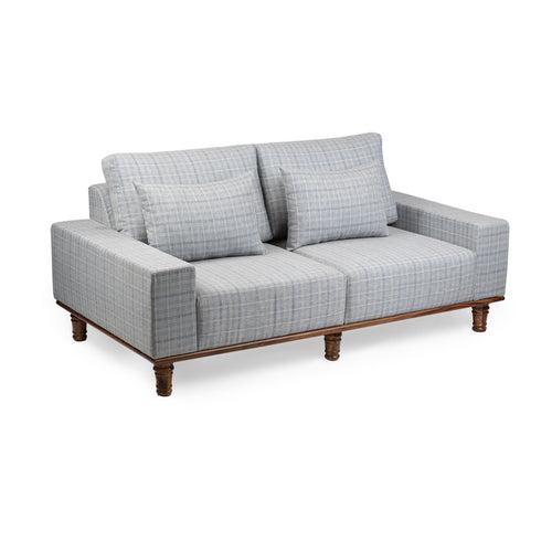 Sergio Large 2 Seater Sofa with Wooden Base