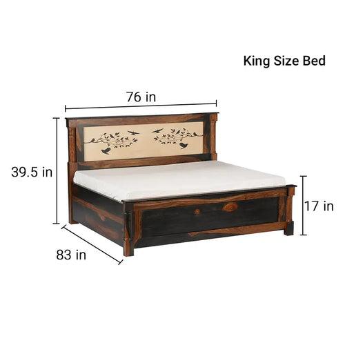 Venetian Solid Wood Bed