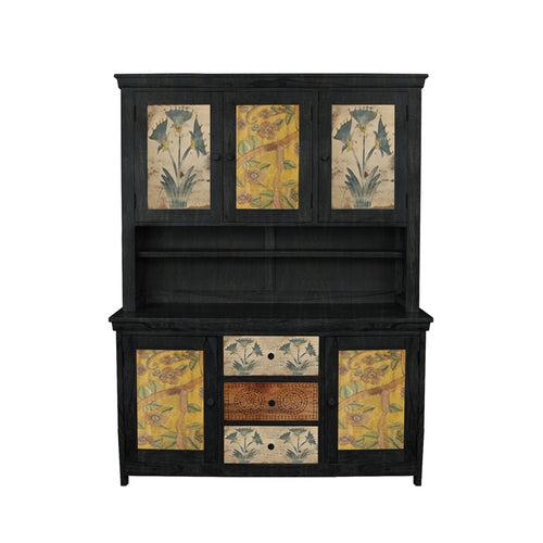 Black Beauty Solid Wood Buffet & Sideboard Cabinet