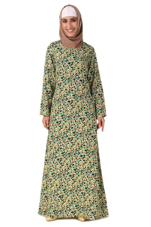 Printed Crepe Abaya AYP-445