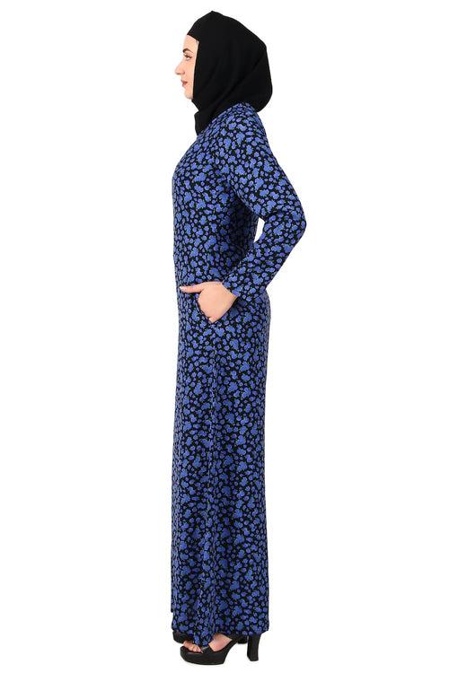 Printed Crepe Abaya AYP-476