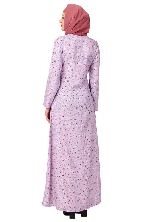 Printed Crepe Abaya AYP-493