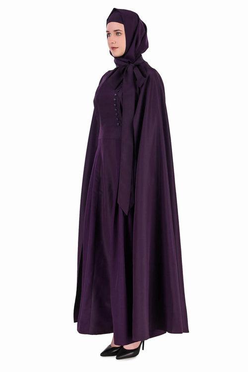 Designer Royal Look Hanging Sleeves Abaya