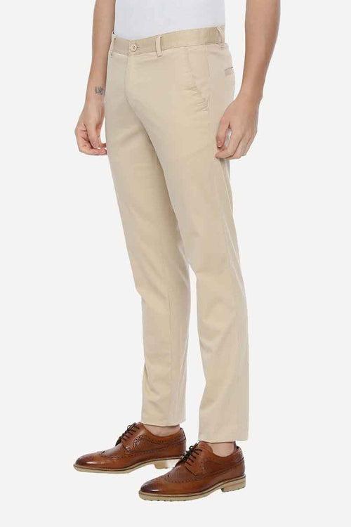 Bronx Chinos -  Light Tan Cotton Lycra Trouser | TR15001