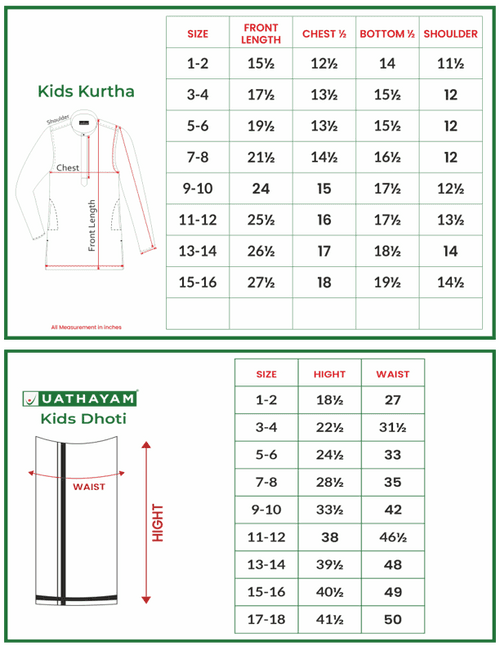 UATHAYAM Exotic Cotton Rich Blend Full Sleeve Solid Regular Fit Kids Kurta + Dhoti 2 In 1 Set (Light Green)