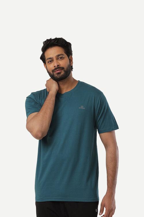 Ariser Cotton Rich Blend  Round Neck Solid T-Shirt Combo-245 ( Pack Of 2 )