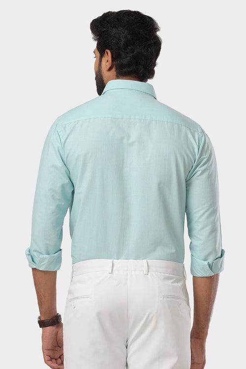 Super Soft - Poly Viscose Mild Blue Formal Shirts | SS1517