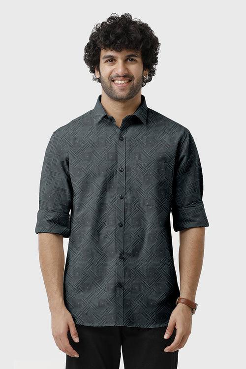ARISER Miami Poly Viscose Printed Full Sleeve Smart Fit Formal Shirt for Men - 15701