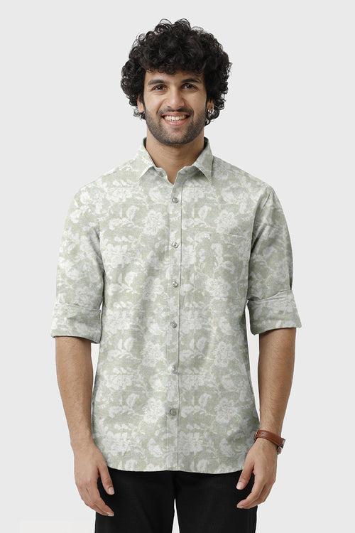 ARISER Miami Poly Viscose Printed Full Sleeve Smart Fit Formal Shirt for Men - 15710