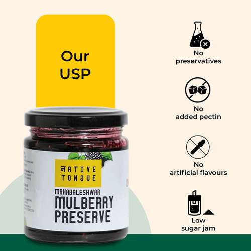 Mulberry Preserve  | 70% Fruit | Low Sugar