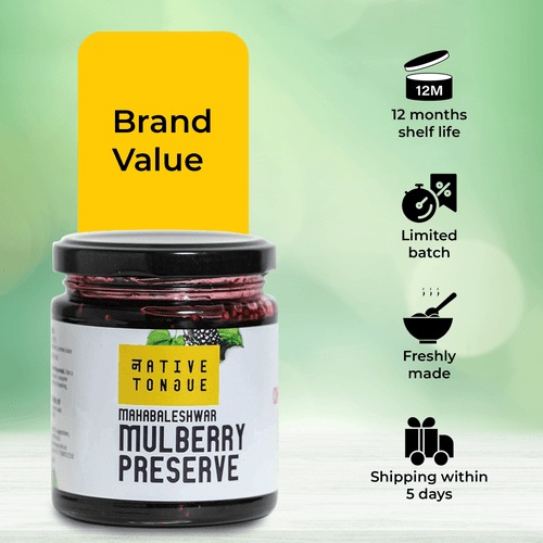 Mulberry Preserve  | 70% Fruit | Low Sugar