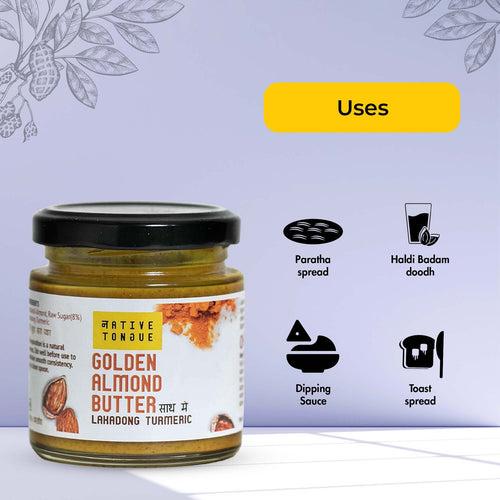 Golden Almond Butter with Lakadong Turmeric