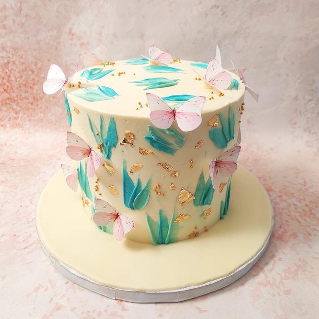 Butterfly Garden Cake