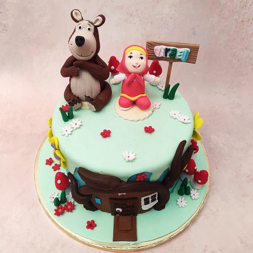 Masha and The Bear Theme Cake