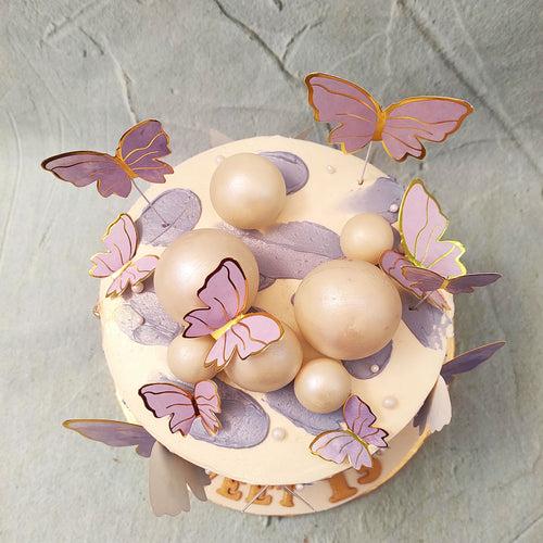 Purple Butterfly Cake