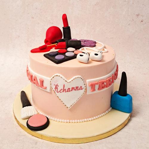 Make Up Theme Cake