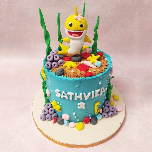 Yellow Baby Shark Cake