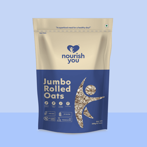 Jumbo rolled oats, Fiber, Protein