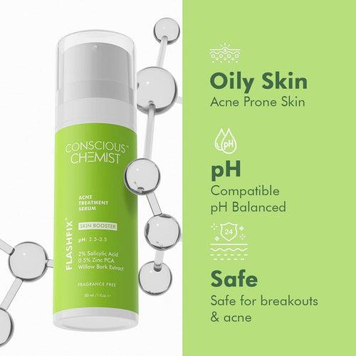 2% Salicylic Acid Serum | Acne Treatment | 0.5% Zinc PCA & Willow Bark Extract