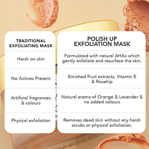 Polish Up Exfoliating & Brightening Clay Face Mask | Paytm