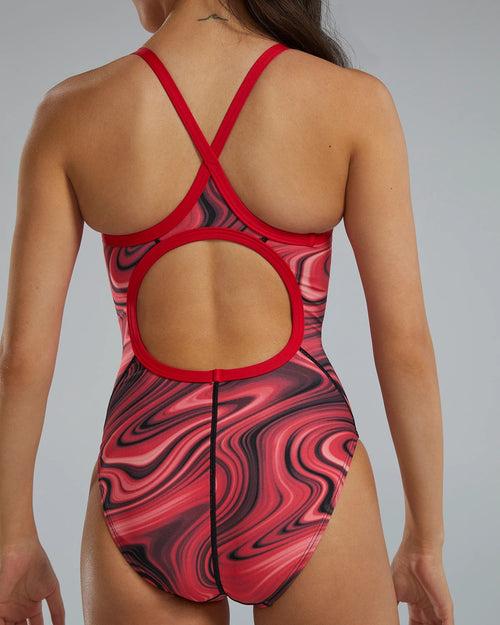 TYR Women's Vitality Durafast Elite Diamondfit Swimsuit | Red