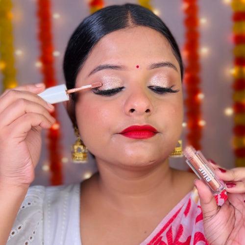 Susmita × Blur Desi kit | 3 Liquid Lipstick, Eyeshadow, Lip Liner @ 999