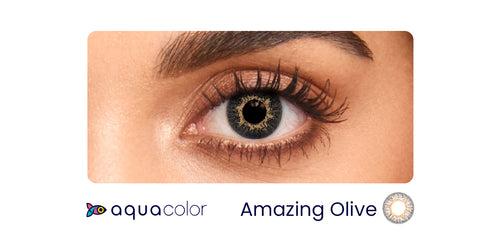 Aquacolor Monthly - Zero Power Color Contact Lenses (2 Lens/ Box)