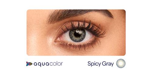 Aquacolor Monthly - Zero Power Color Contact Lenses (2 Lens/ Box)