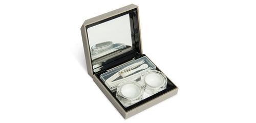 Classic Grey K1821 Designer Contact Lens Case