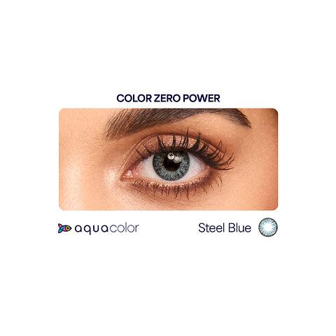 Aquacolor Monthly - Zero Power Color Contact Lenses (2 Lens/ Box)