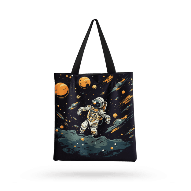 ASTRO-NUT all over printed  Tote Bag with zipper