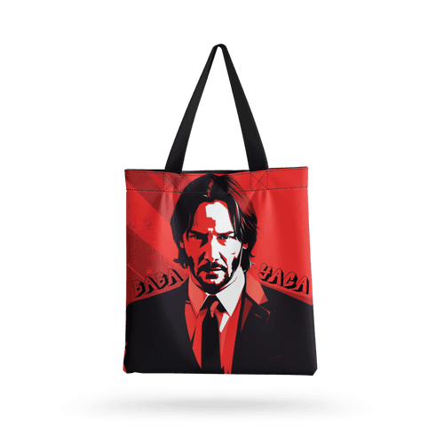 BABA YAGA all over printed  Tote Bag with zipper