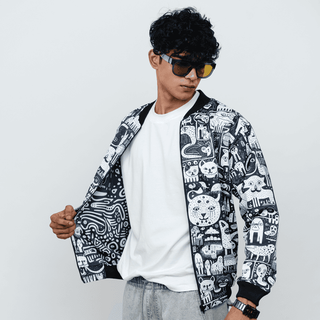 DEEP IN THE JUNGLE  Bomber Jacket