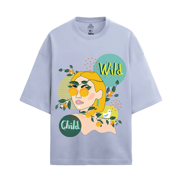 WILD CHILD OVERSIZED FRENCH TERRY COTTON T-SHIRTS