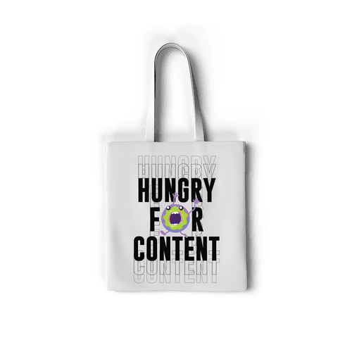 HUNGRY FOR CONTENT Copy of Reveries Tote bag with zipper