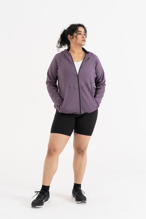 Performance Hooded Jacket: Lilac Mist