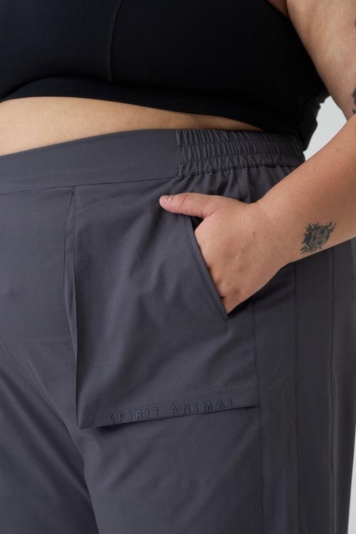 Trekkie Parachute Pants: Dark Grey