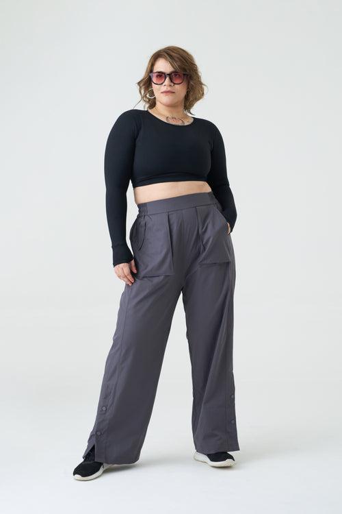 Trekkie Parachute Pants: Dark Grey