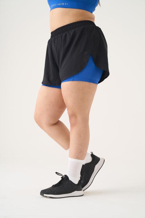 On Track Shorts: Bolt Blue