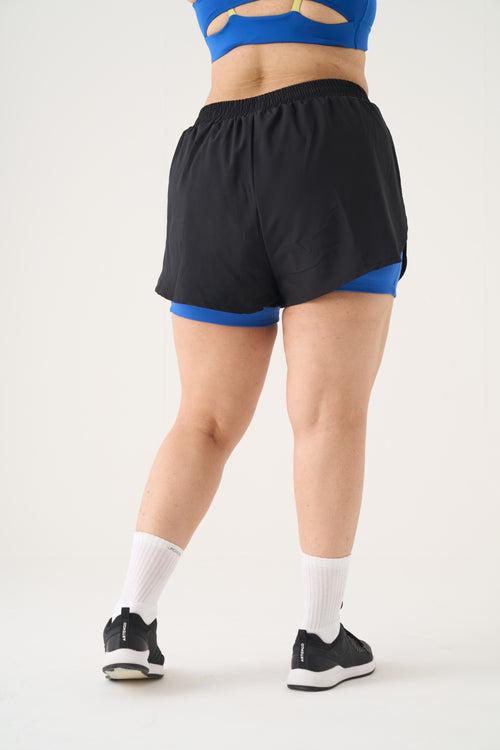 On Track Shorts: Bolt Blue